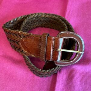 The Ritz Brown Leather Corset Belt - Vintage M/L